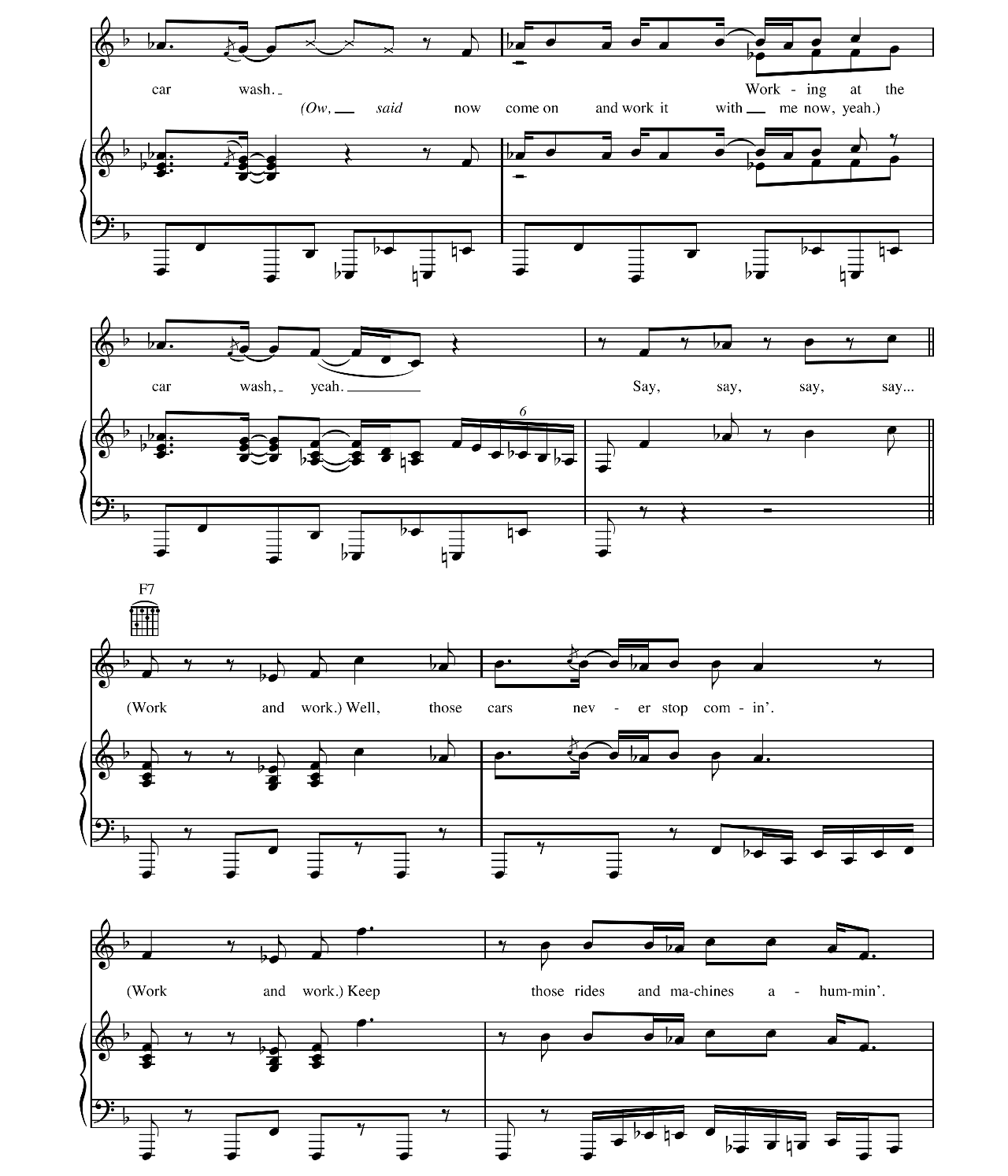 Car Wash sheet music 6