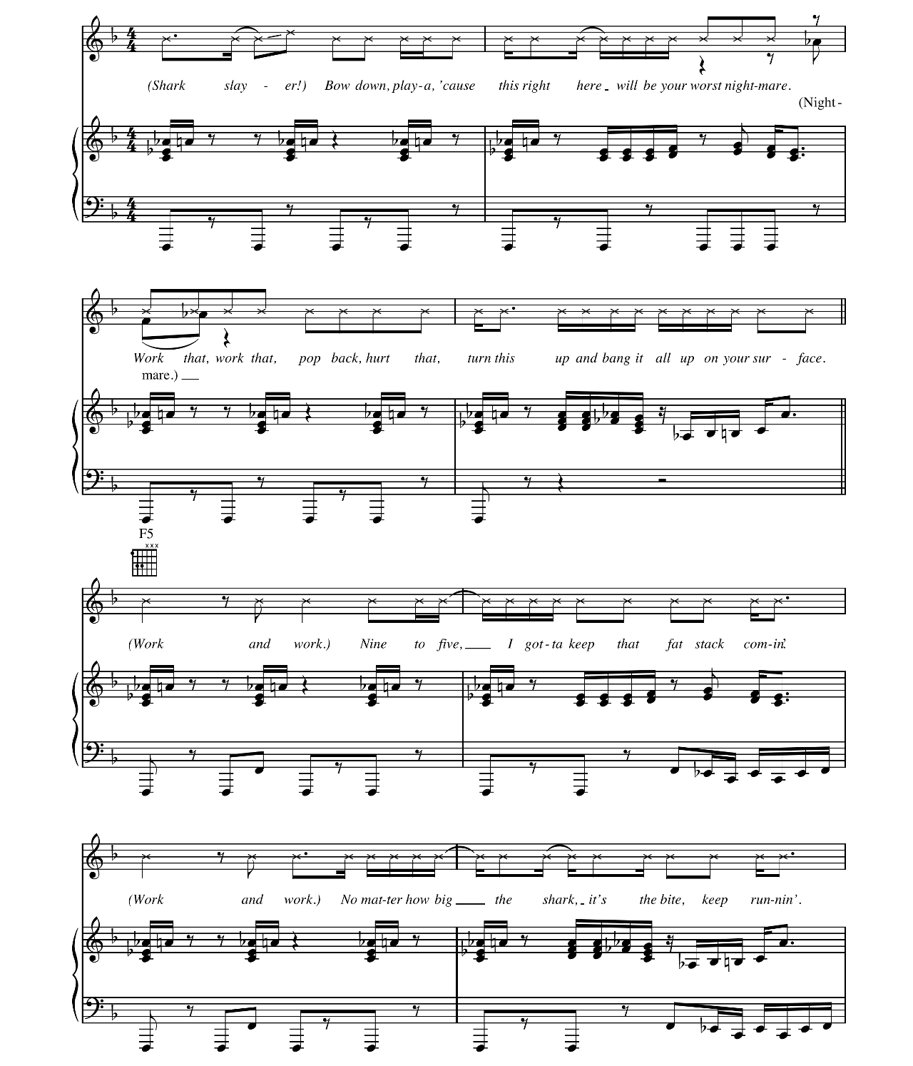 Car Wash sheet music 9