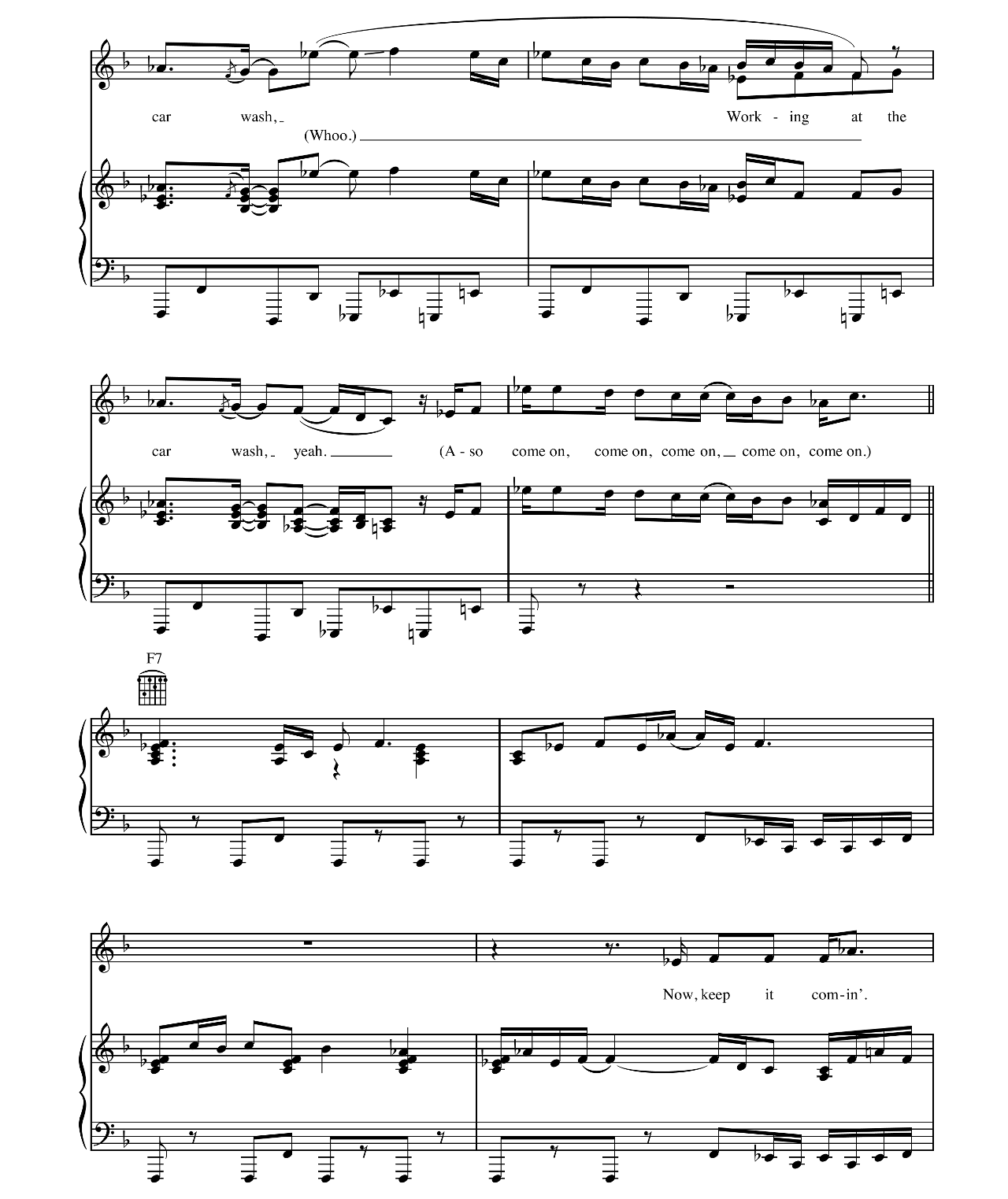 Car Wash sheet music 11