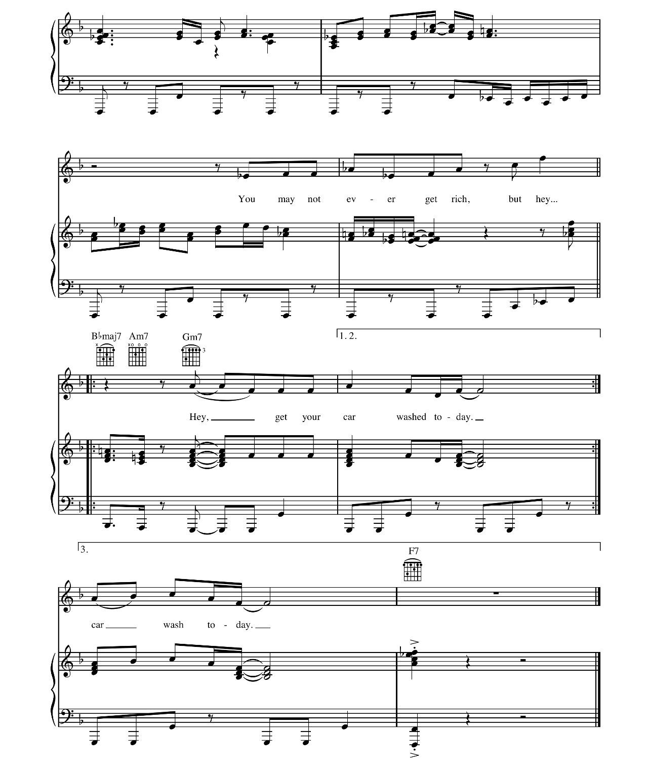 Car Wash sheet music 12