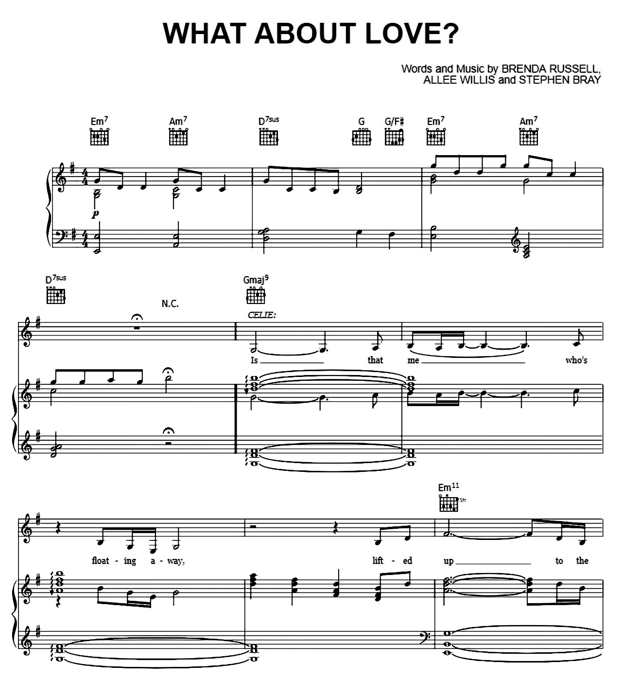 What About Love (from The Color Purple) sheet music