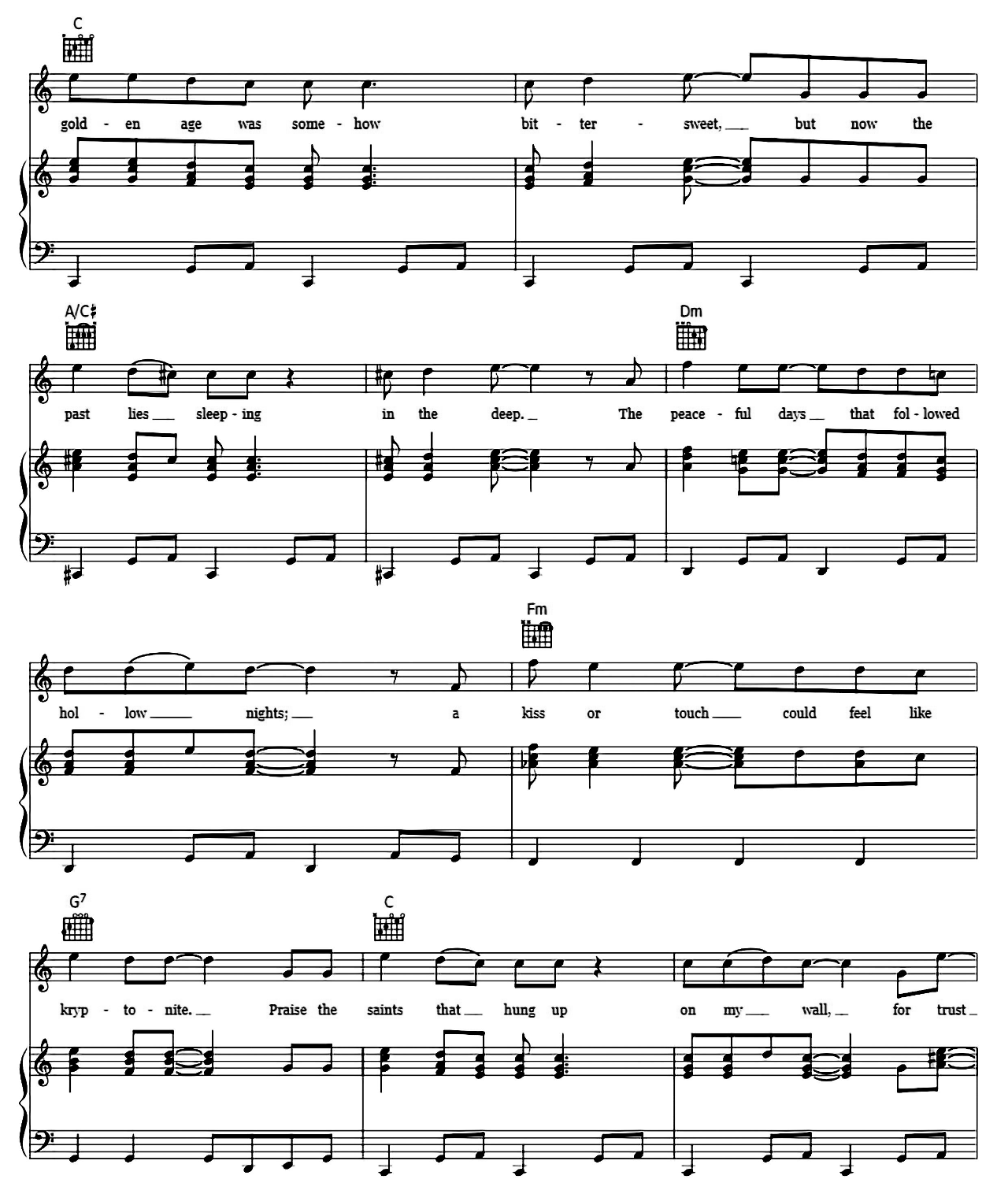 (I'm Gonna) Love Me Again sheet music 5