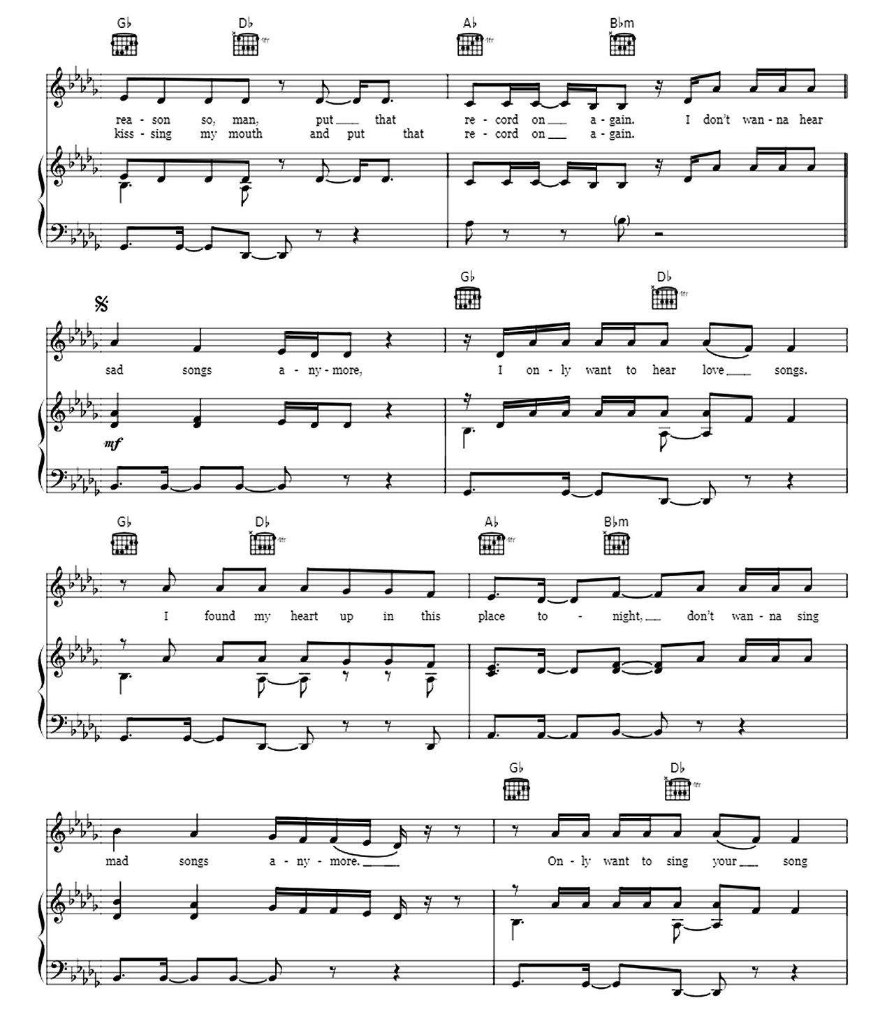 Your Song sheet music 3