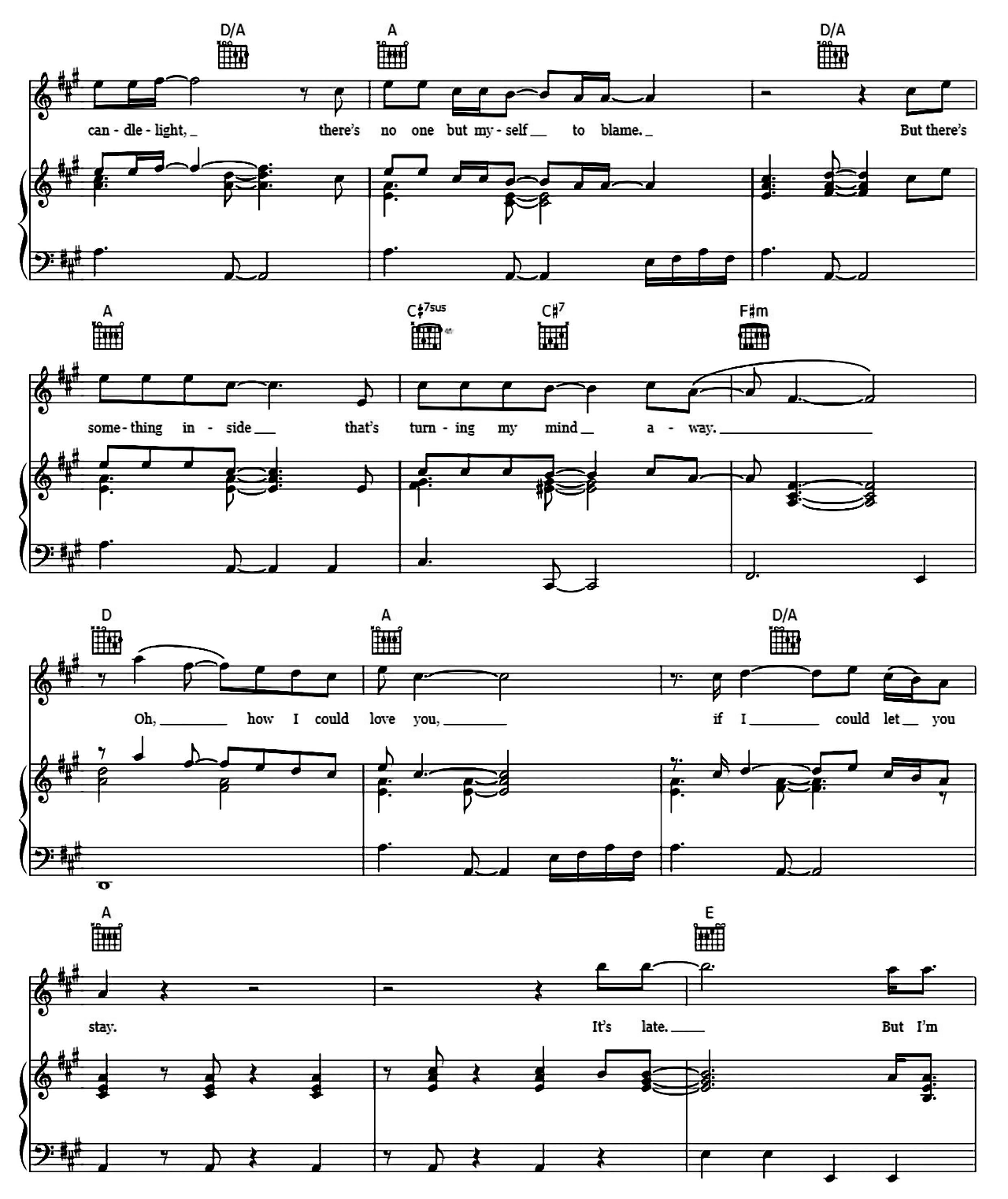 It's Late sheet music 2