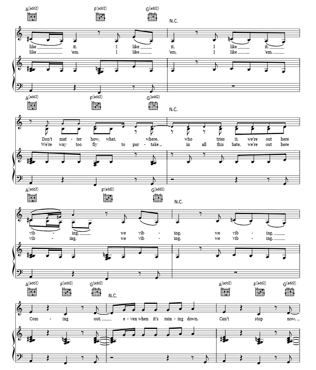 No Tears Left To Cry sheet music 3