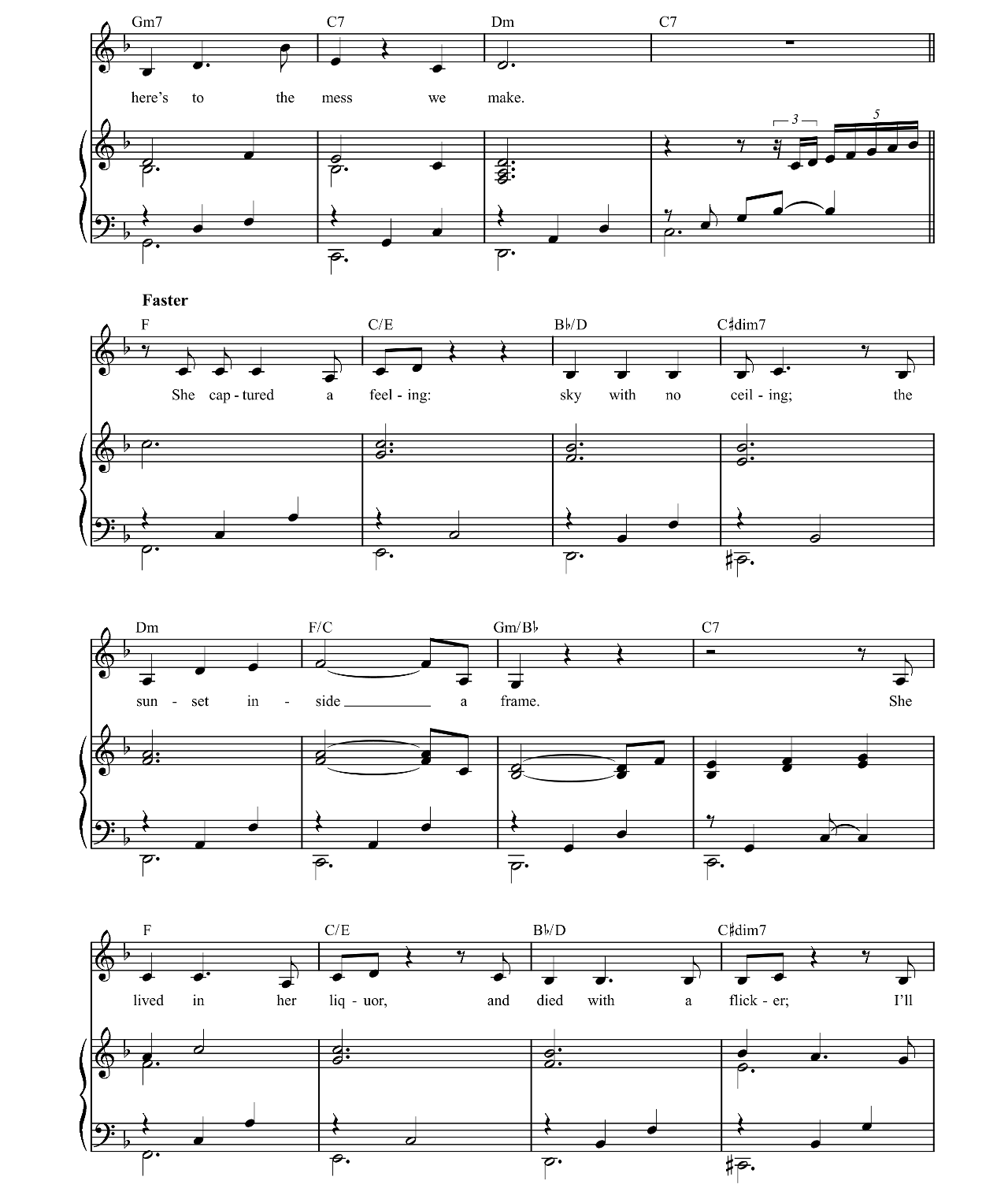 The Fools Who Dream sheet music 3