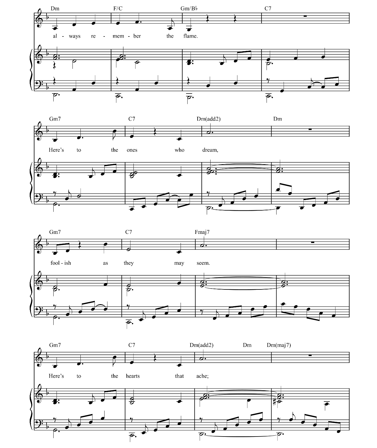 The Fools Who Dream sheet music 4