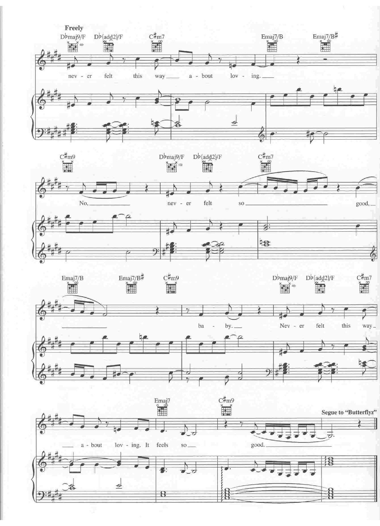 Never Felt This Way sheet music 4