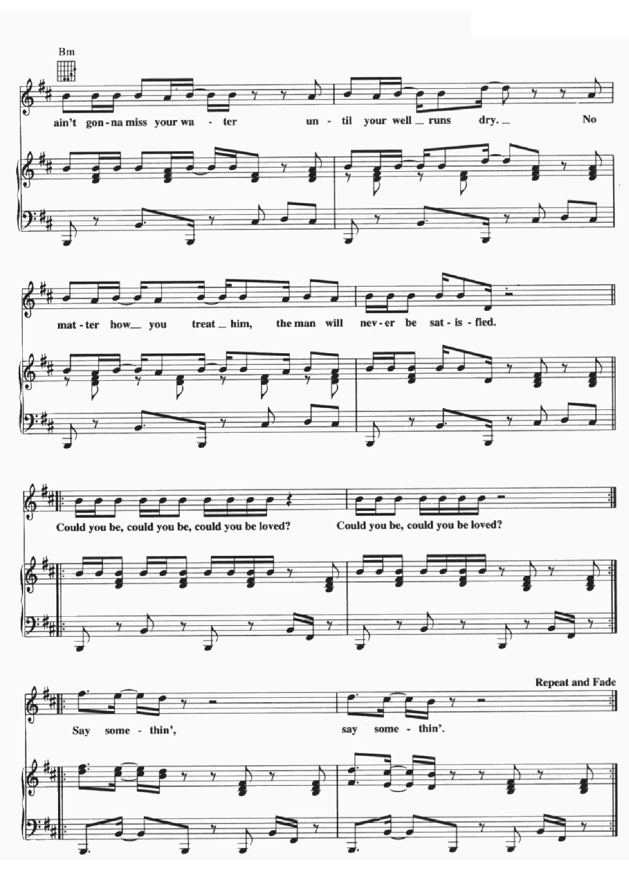 Could You Be Loved sheet music 6