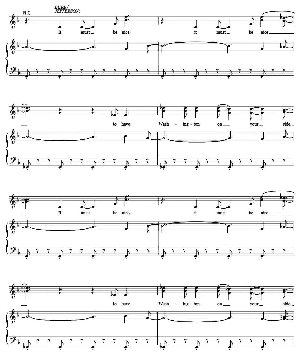 Washington On Your Side (from Hamilton) sheet music 6
