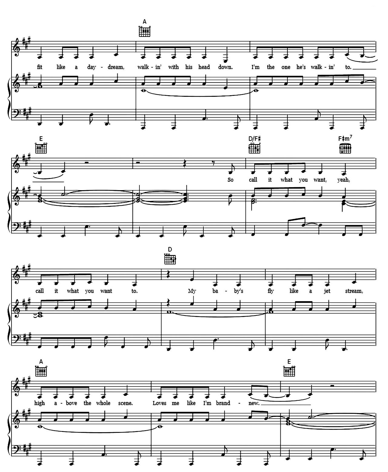 Call It What You Want sheet music 8
