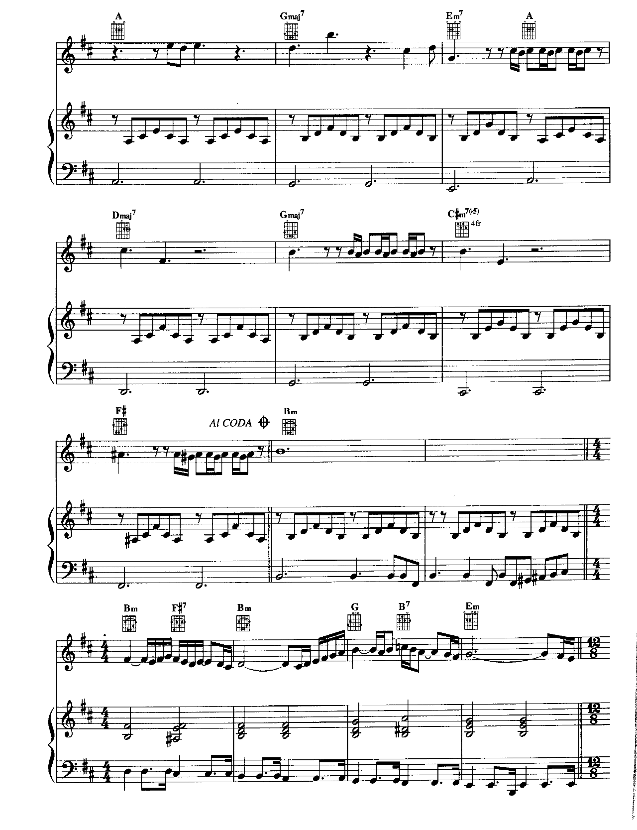 Chi Mai sheet music 2