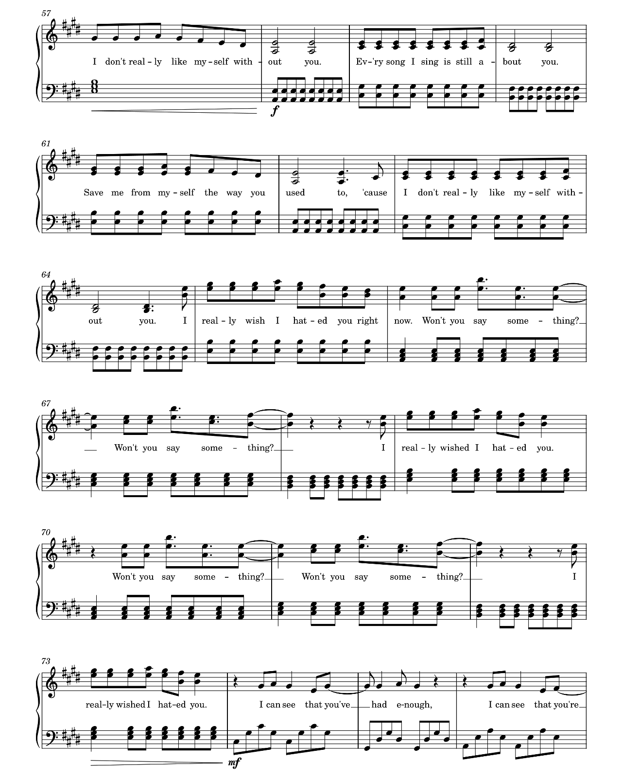 I Really Wish I Hated You sheet music 4