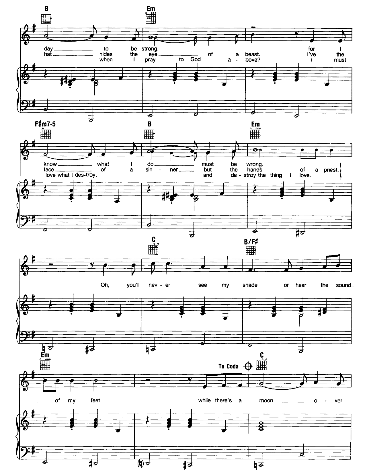 Moon Over Bourbon Street sheet music 3