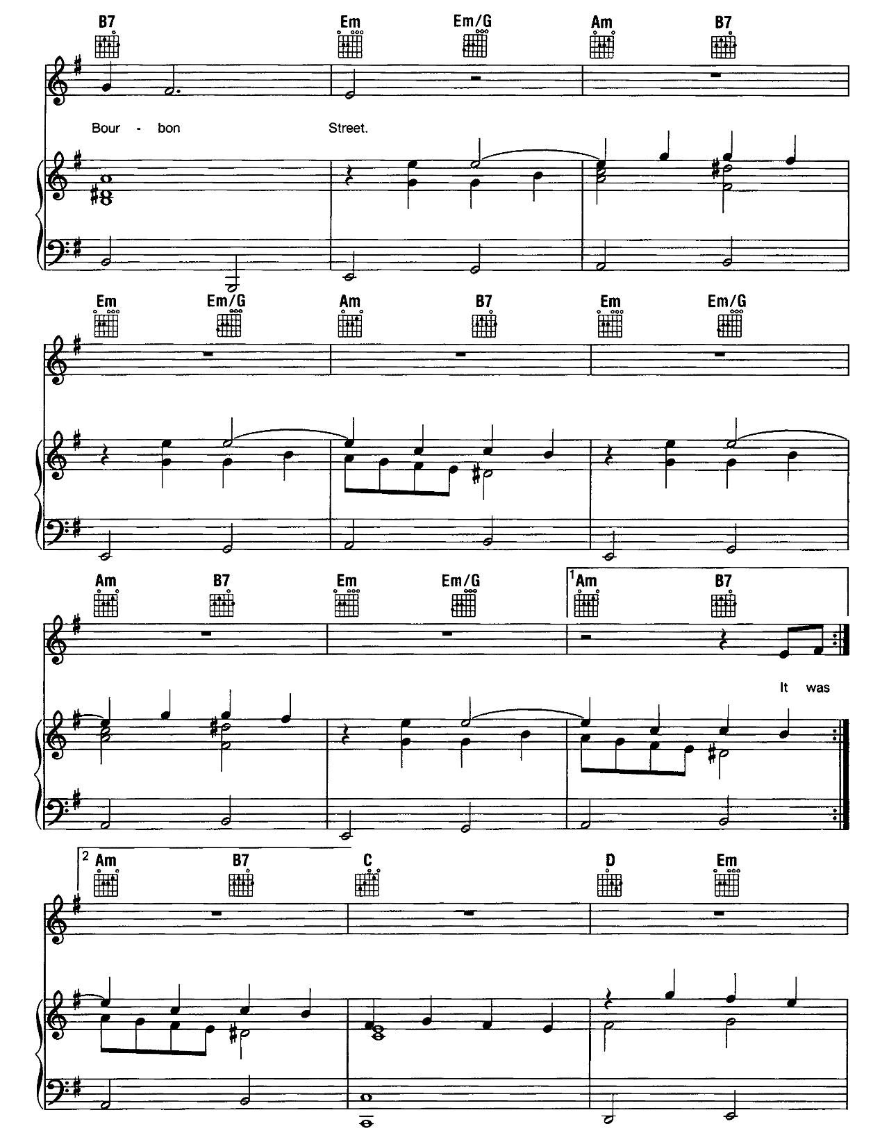 Moon Over Bourbon Street sheet music 4