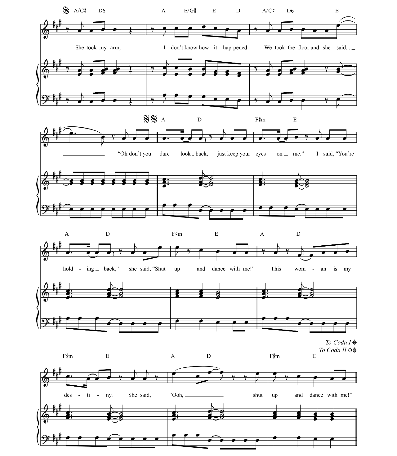 Shut Up And Dance sheet music 3