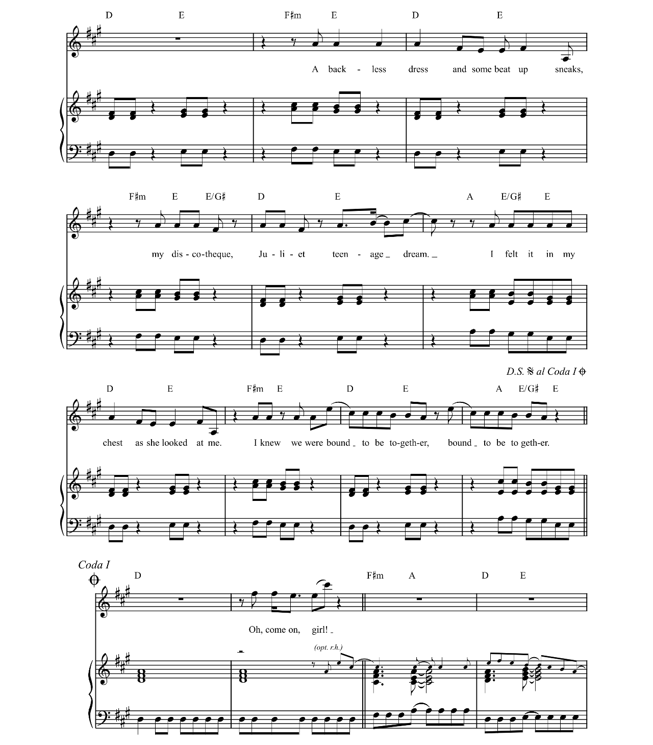 Shut Up And Dance sheet music 4