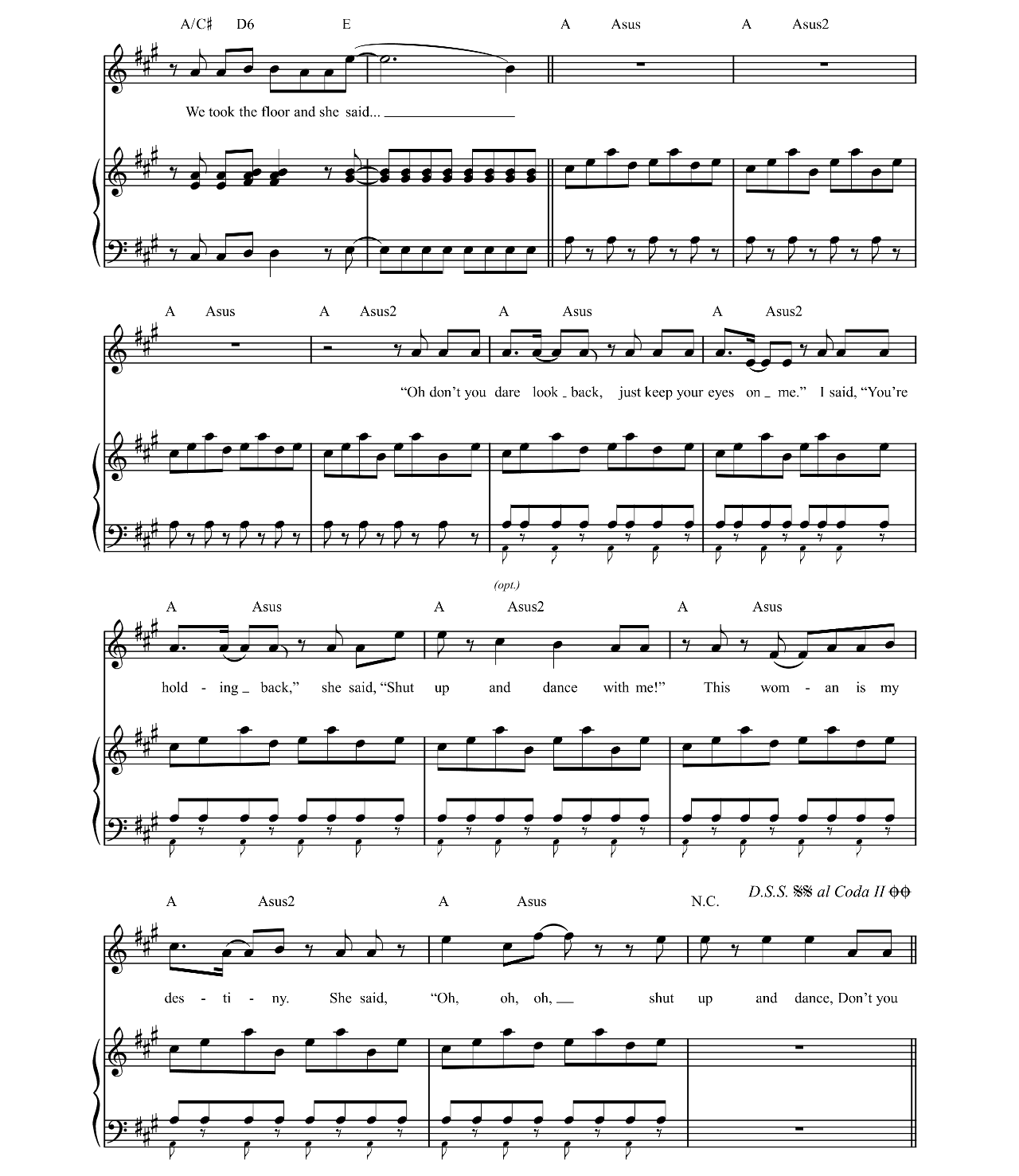 Shut Up And Dance sheet music 6