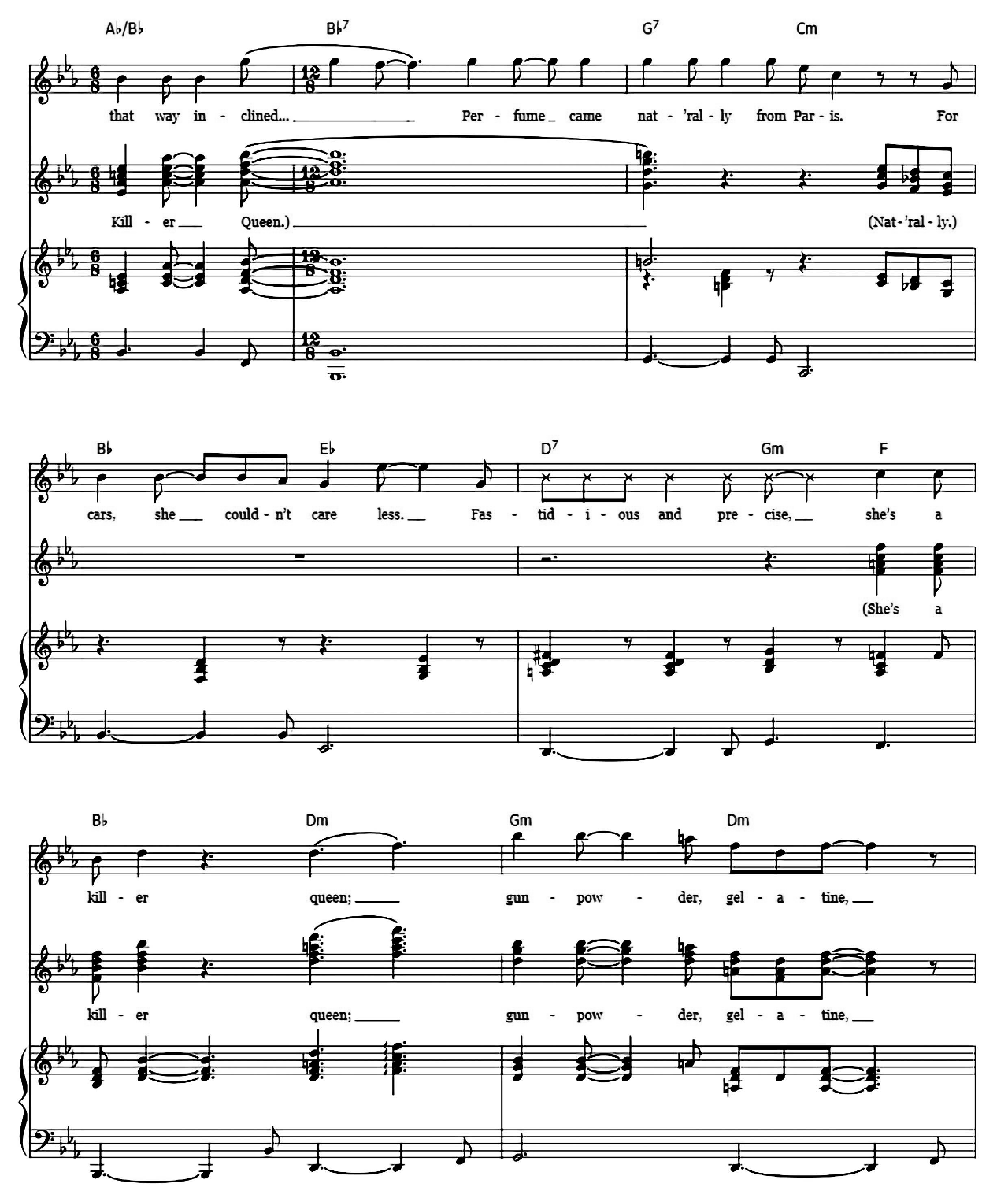 Killer Queen sheet music 6