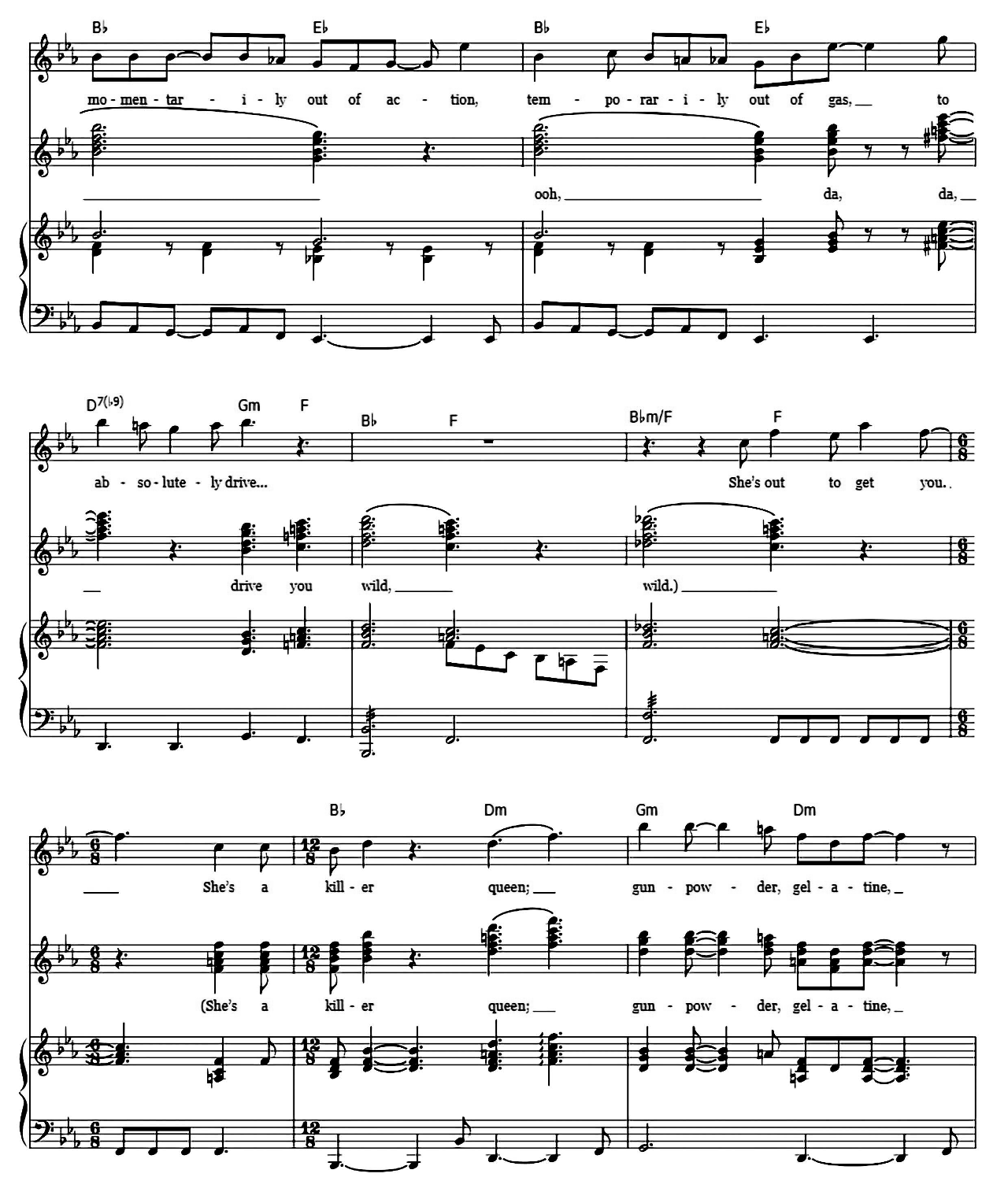 Killer Queen sheet music 9