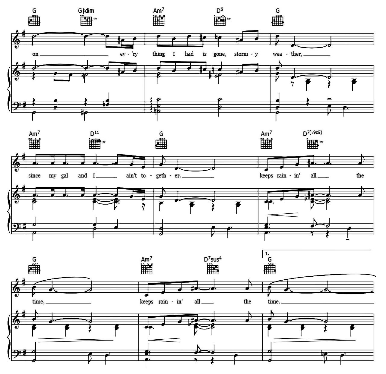 Stormy Weather sheet music 4