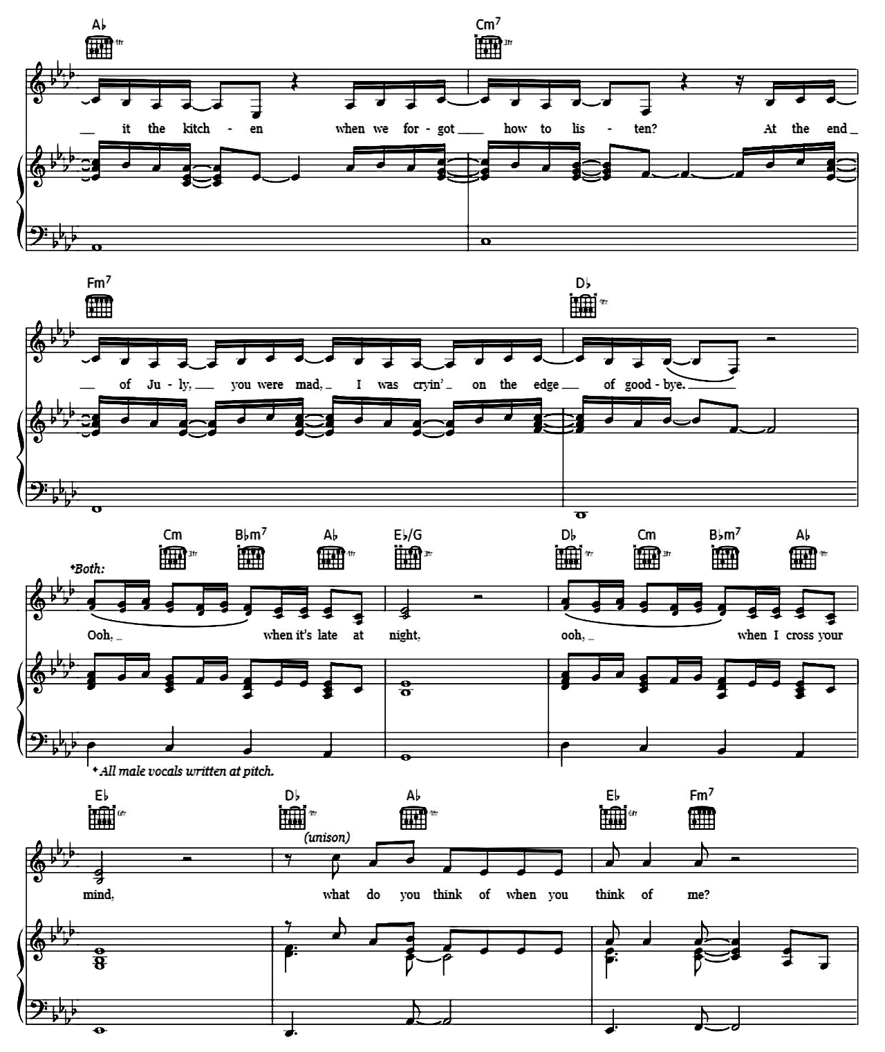 What Do You Think Of sheet music 2