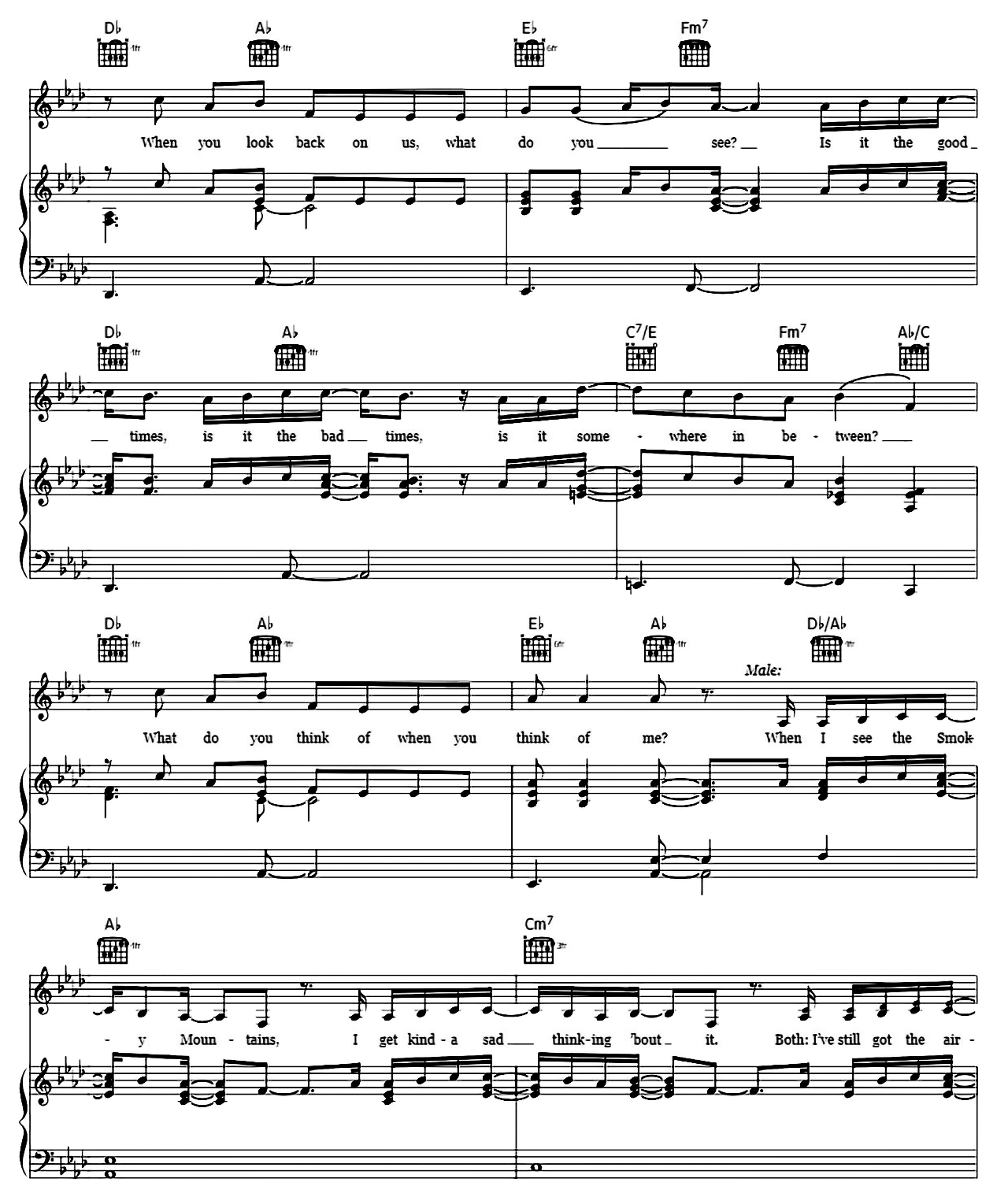 What Do You Think Of sheet music 3