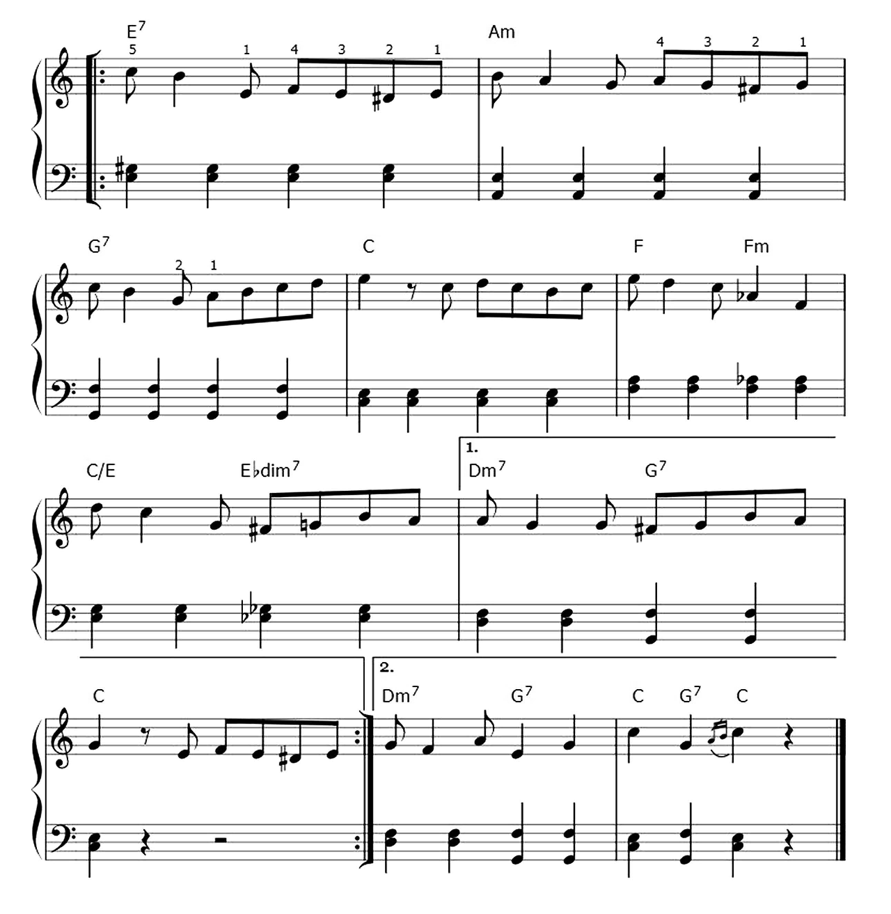 Adios Muchachos sheet music 3
