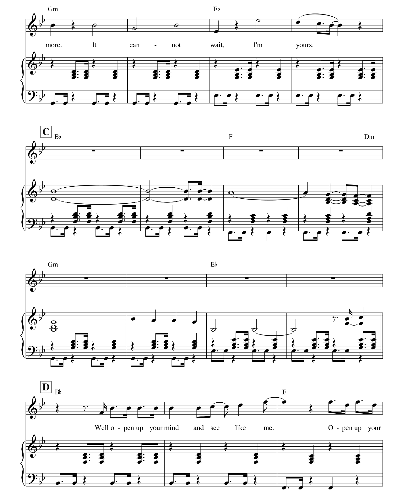 I'm Yours sheet music 3