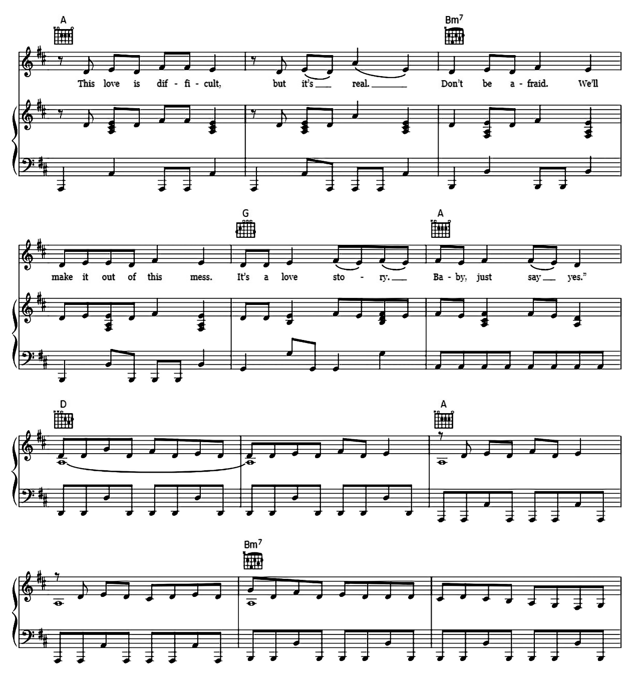 Love Story sheet music 5