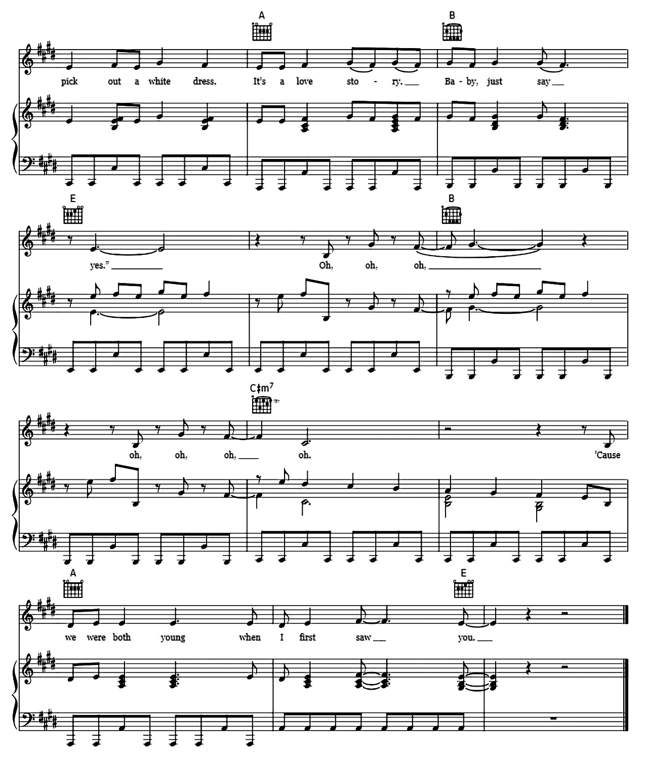 Love Story sheet music 8