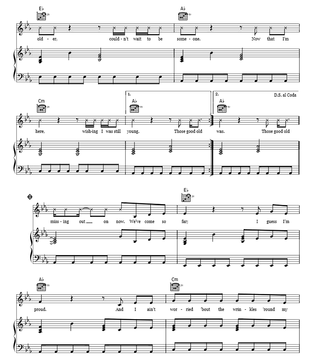 Good Old Days sheet music 4