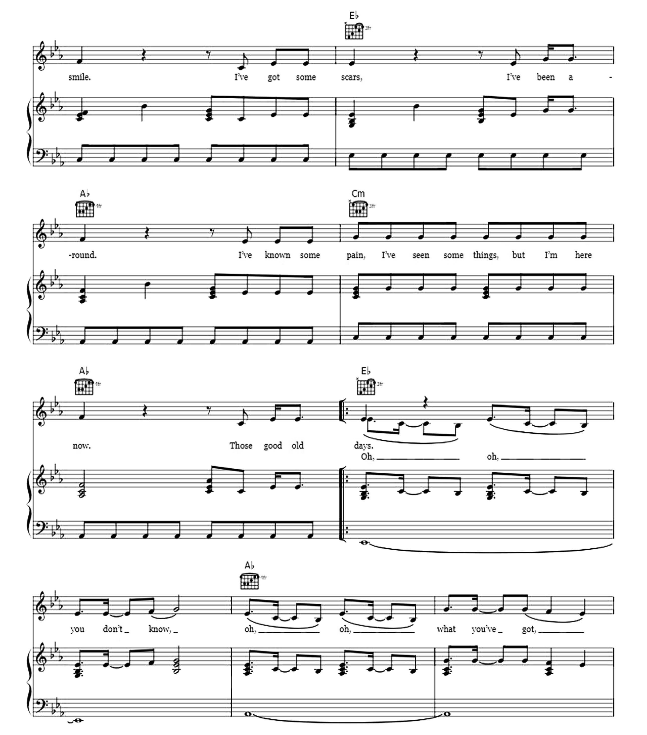 Good Old Days sheet music 5