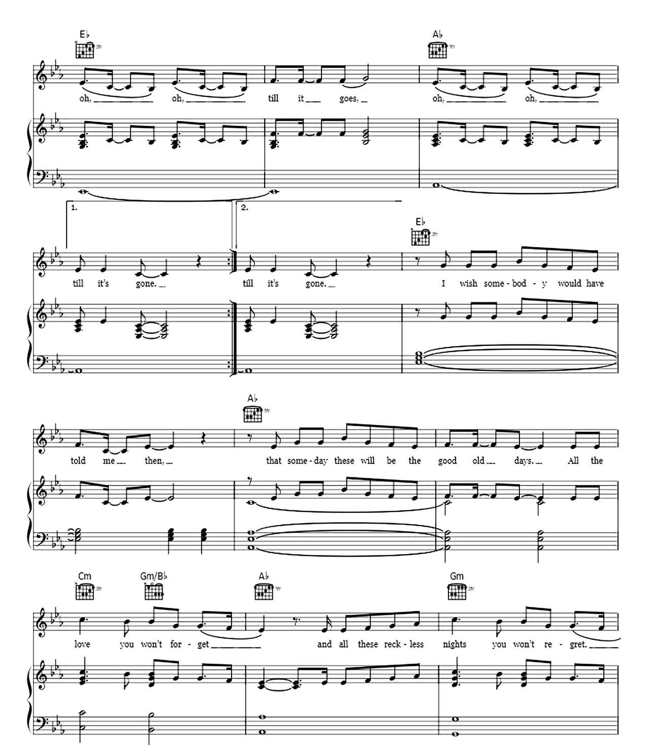 Good Old Days sheet music 6