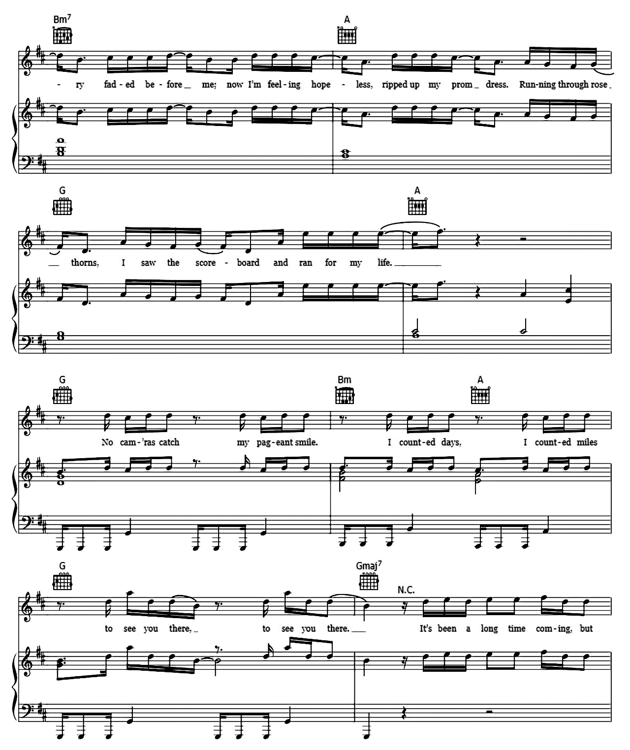 Miss Americana & The Heartbreak Prince sheet music 2