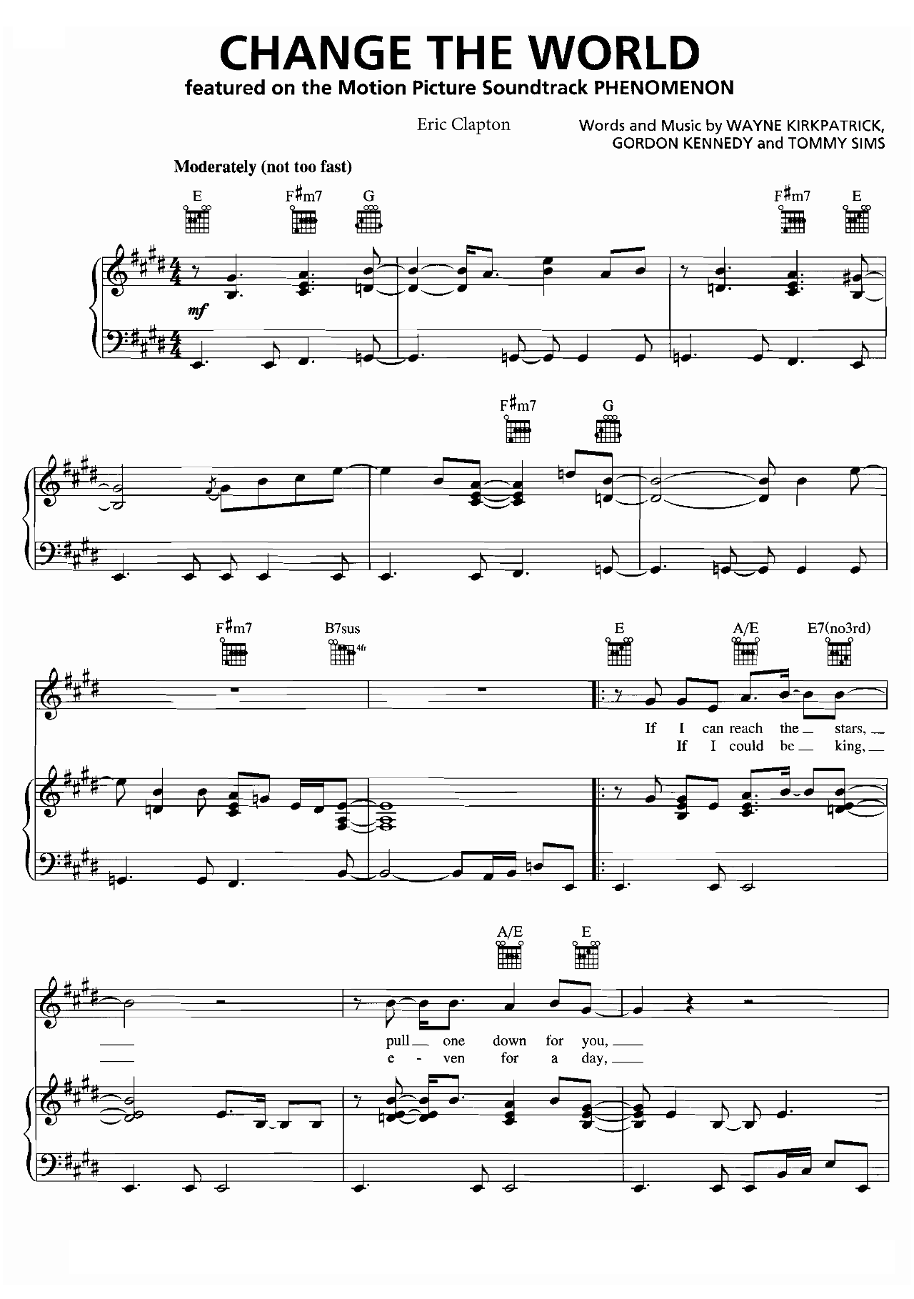 Change The World sheet music