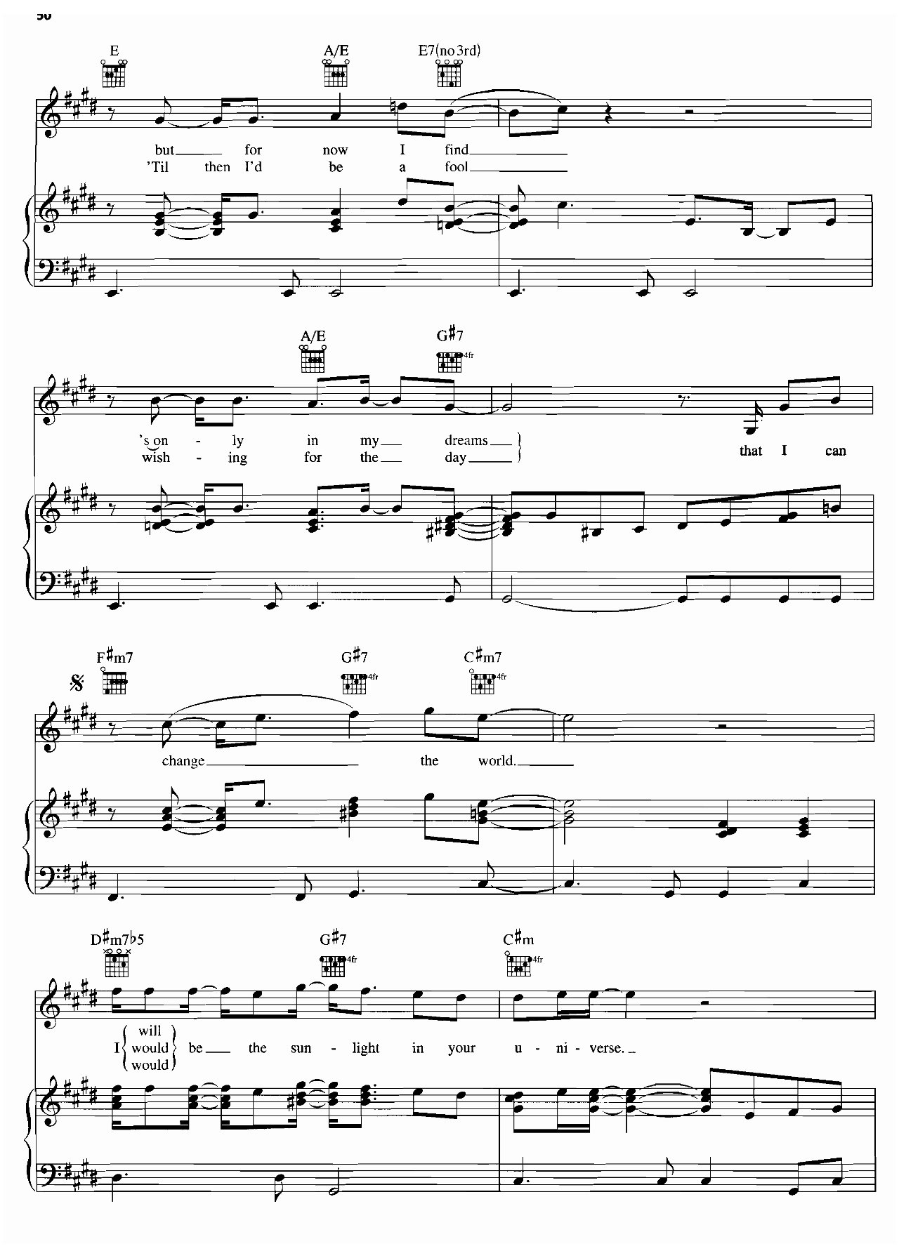 Change The World sheet music 3