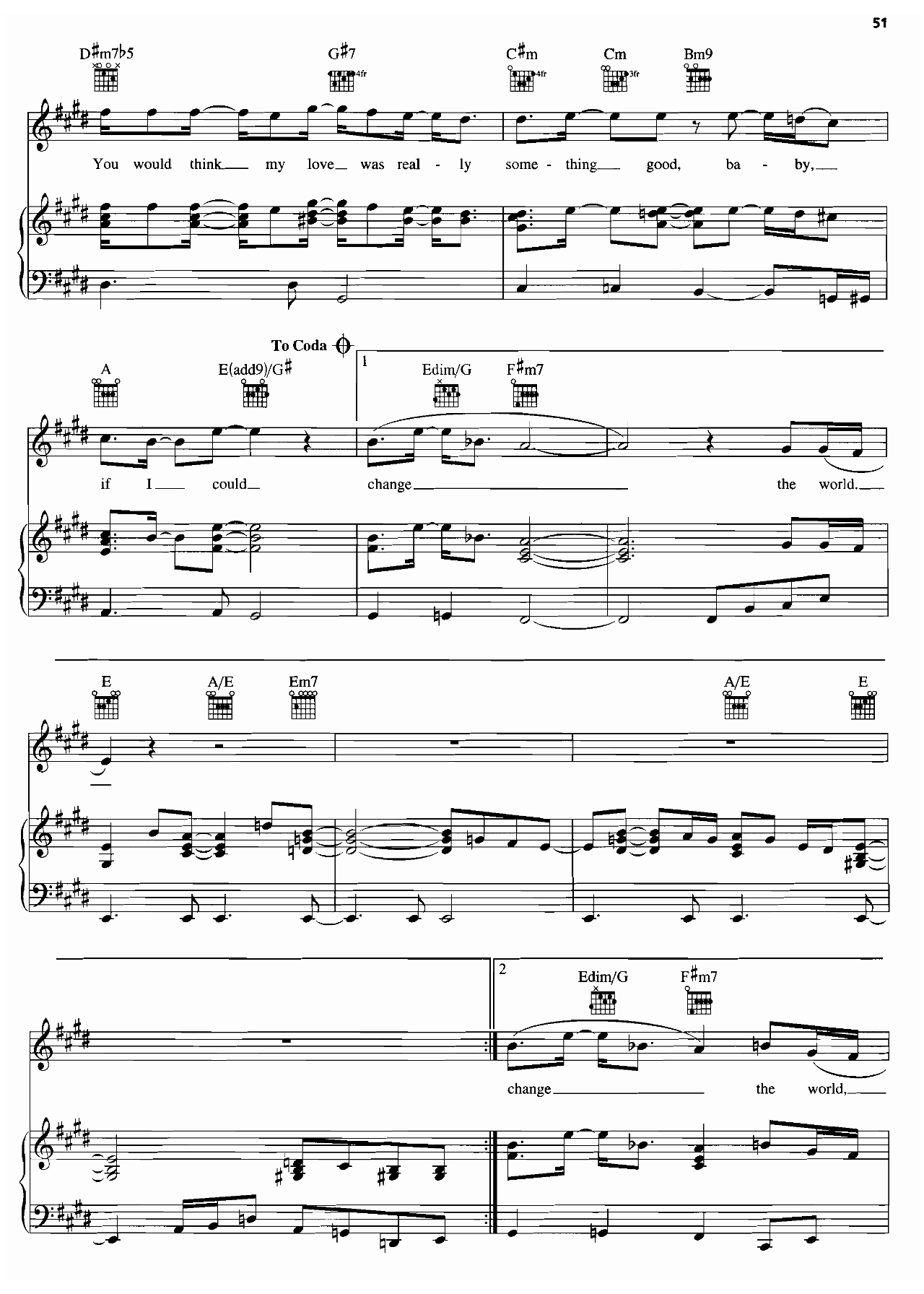 Change The World sheet music 4