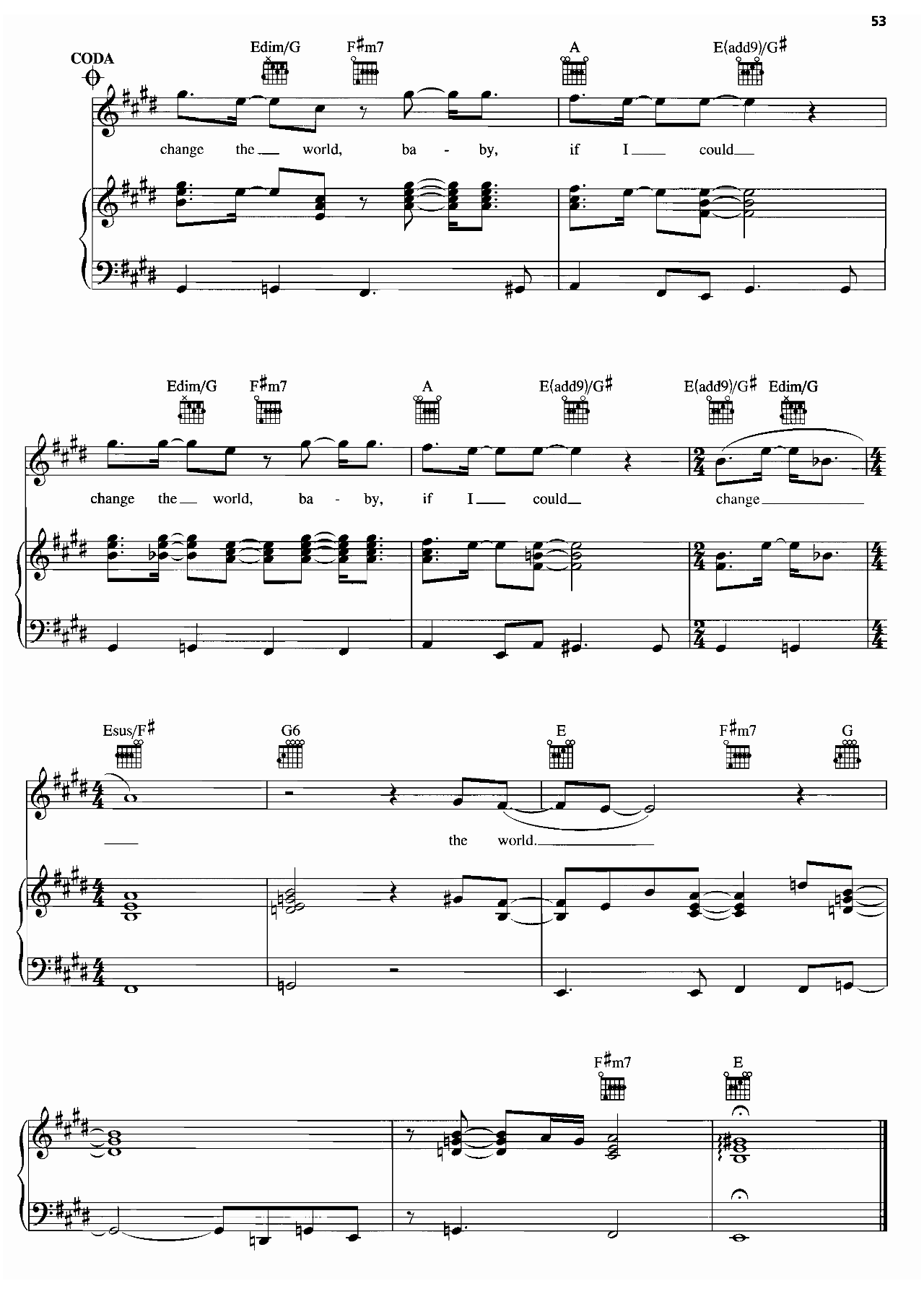 Change The World sheet music 6
