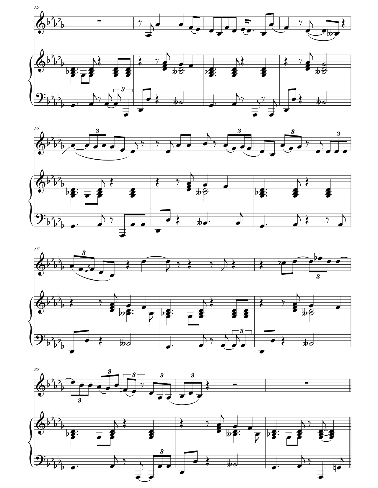 How Come You Dont Call Me sheet music 2