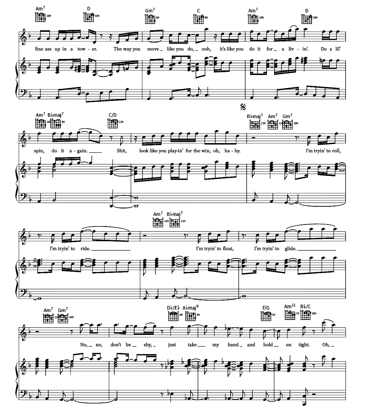 Skate sheet music 2