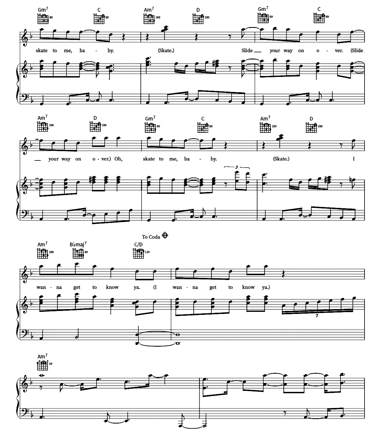 Skate sheet music 3