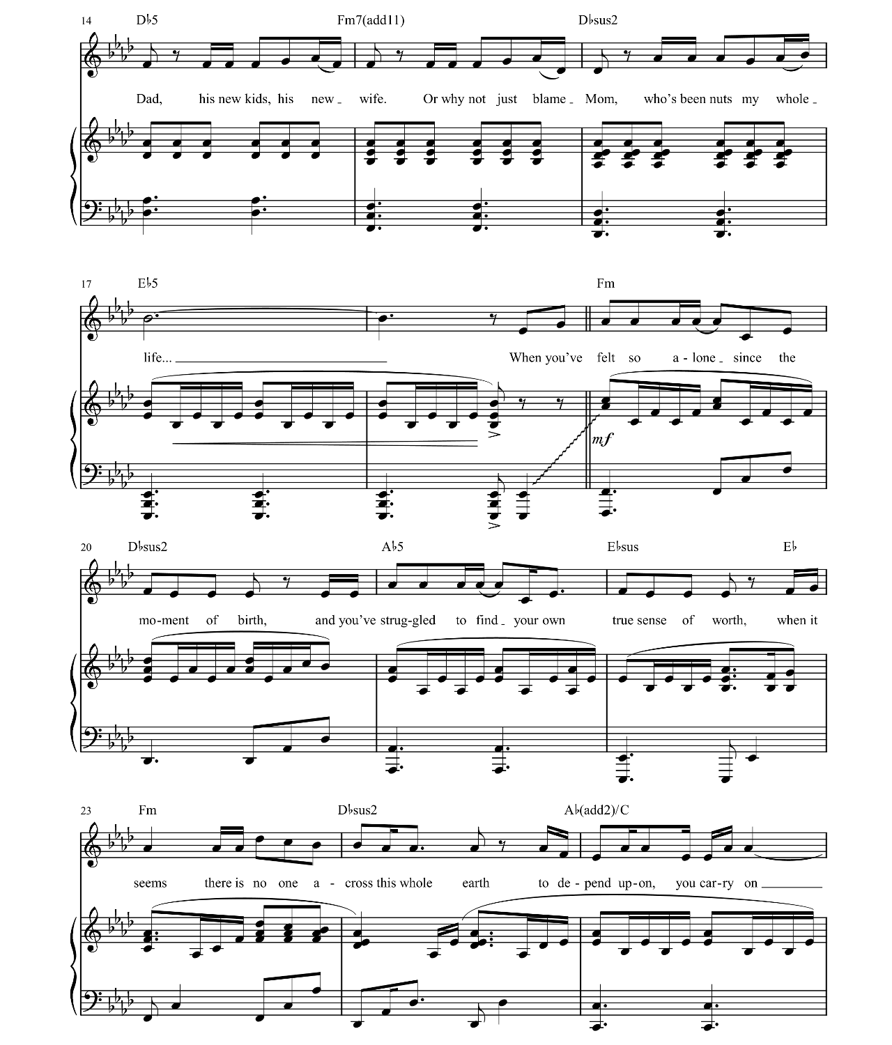 Safer (from First Date) sheet music 2
