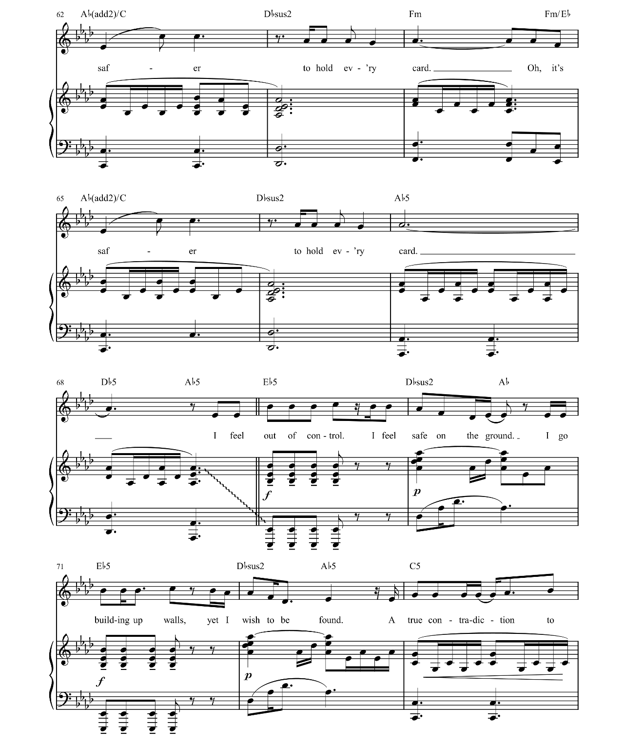 Safer (from First Date) sheet music 6