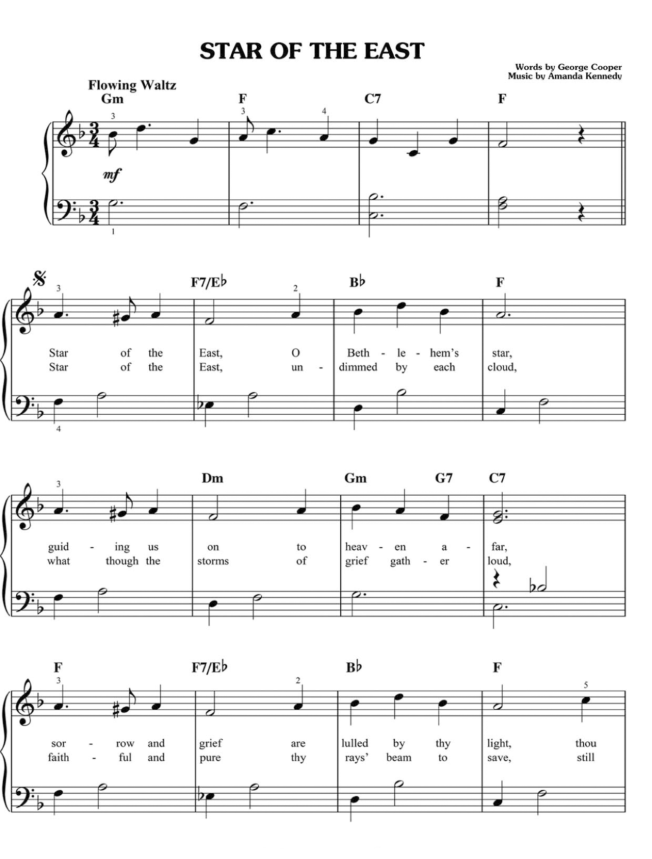 Star Of The East sheet music