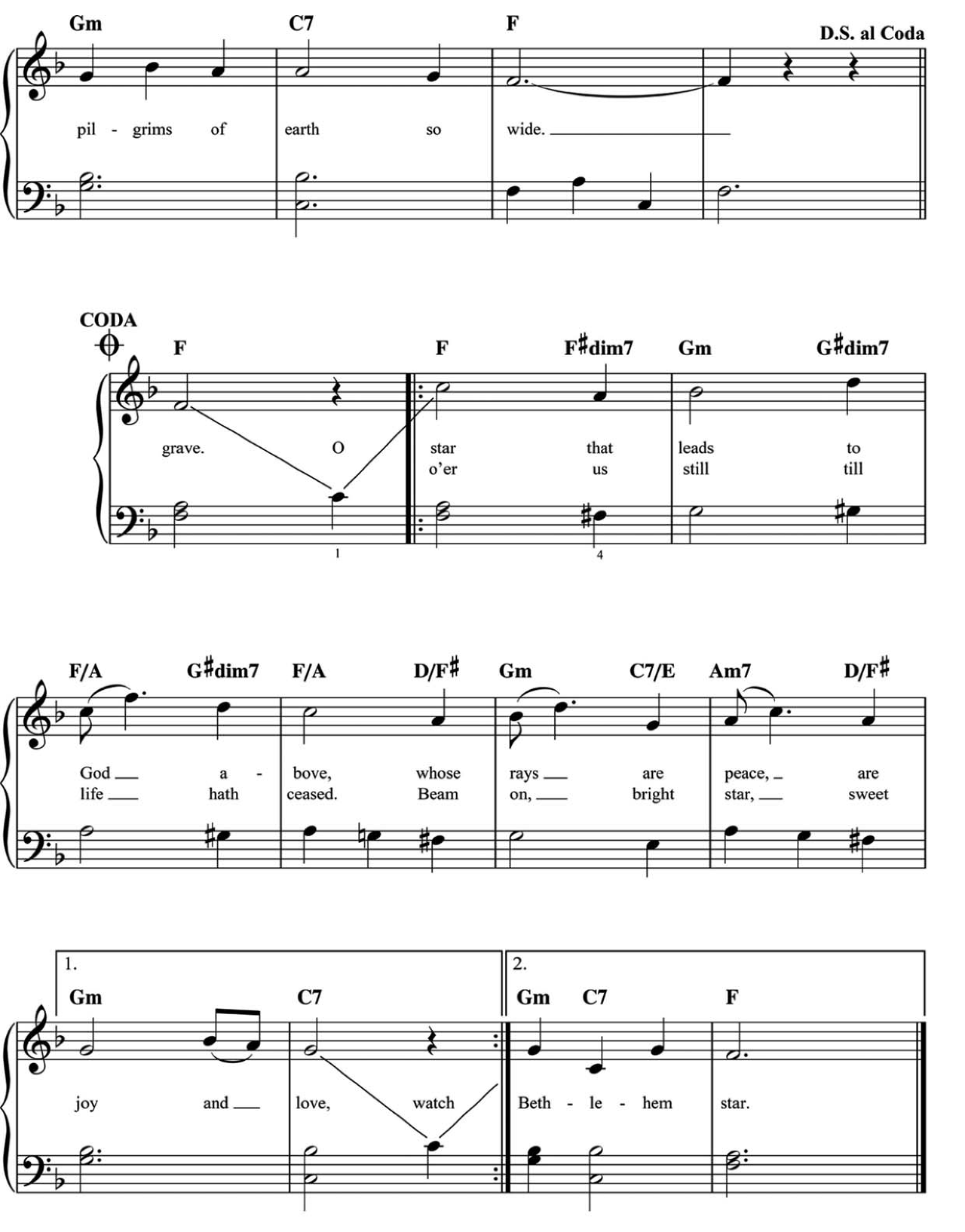 Star Of The East sheet music 3