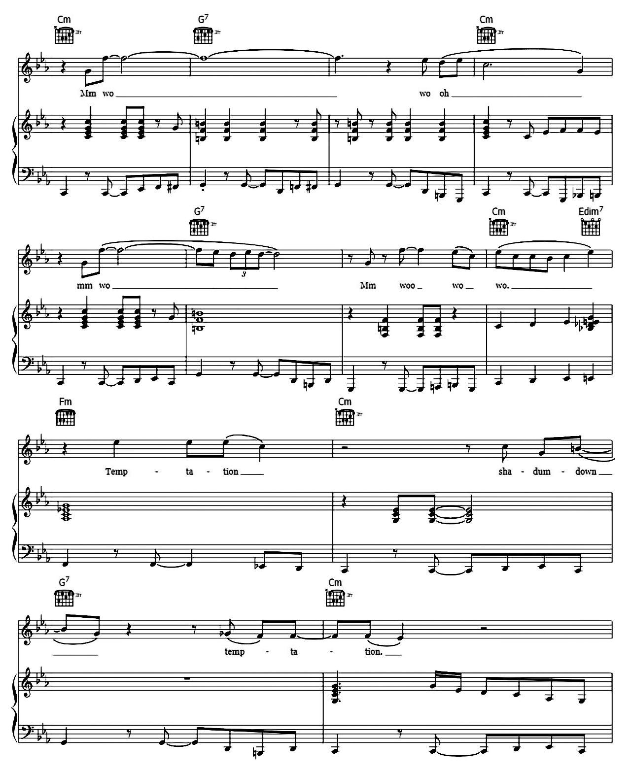 Temptation sheet music 7