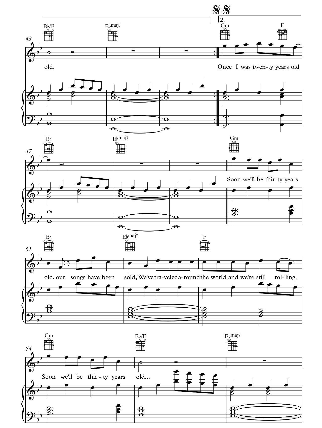 7 Years sheet music 4