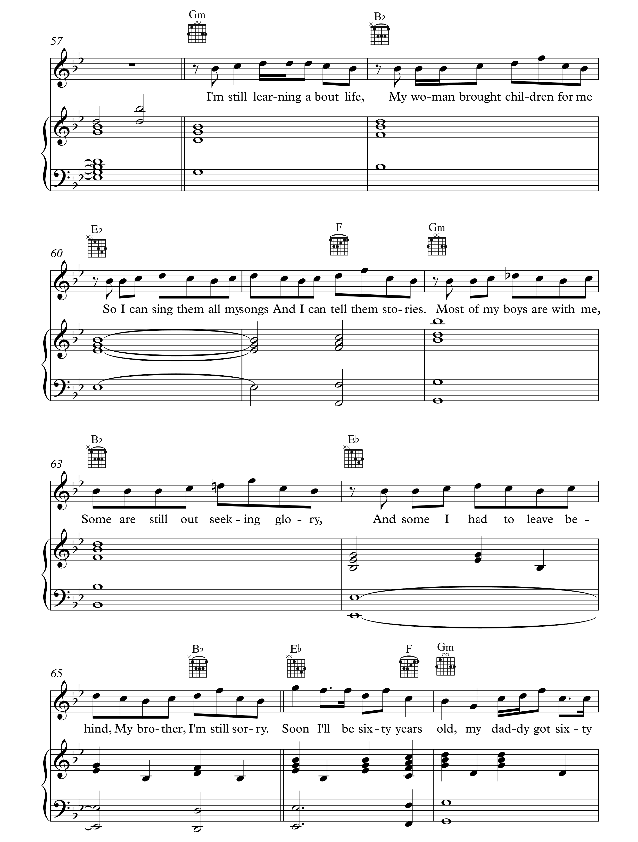 7 Years sheet music 5