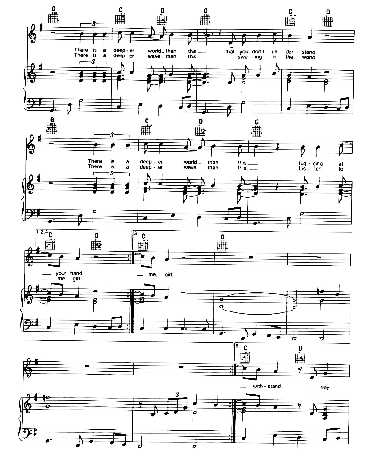 Love Is The Seventh Wave sheet music 2